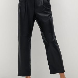 Faux Leather Trouser from Mango. Black. Size:USA 1 or EUR 32 in women